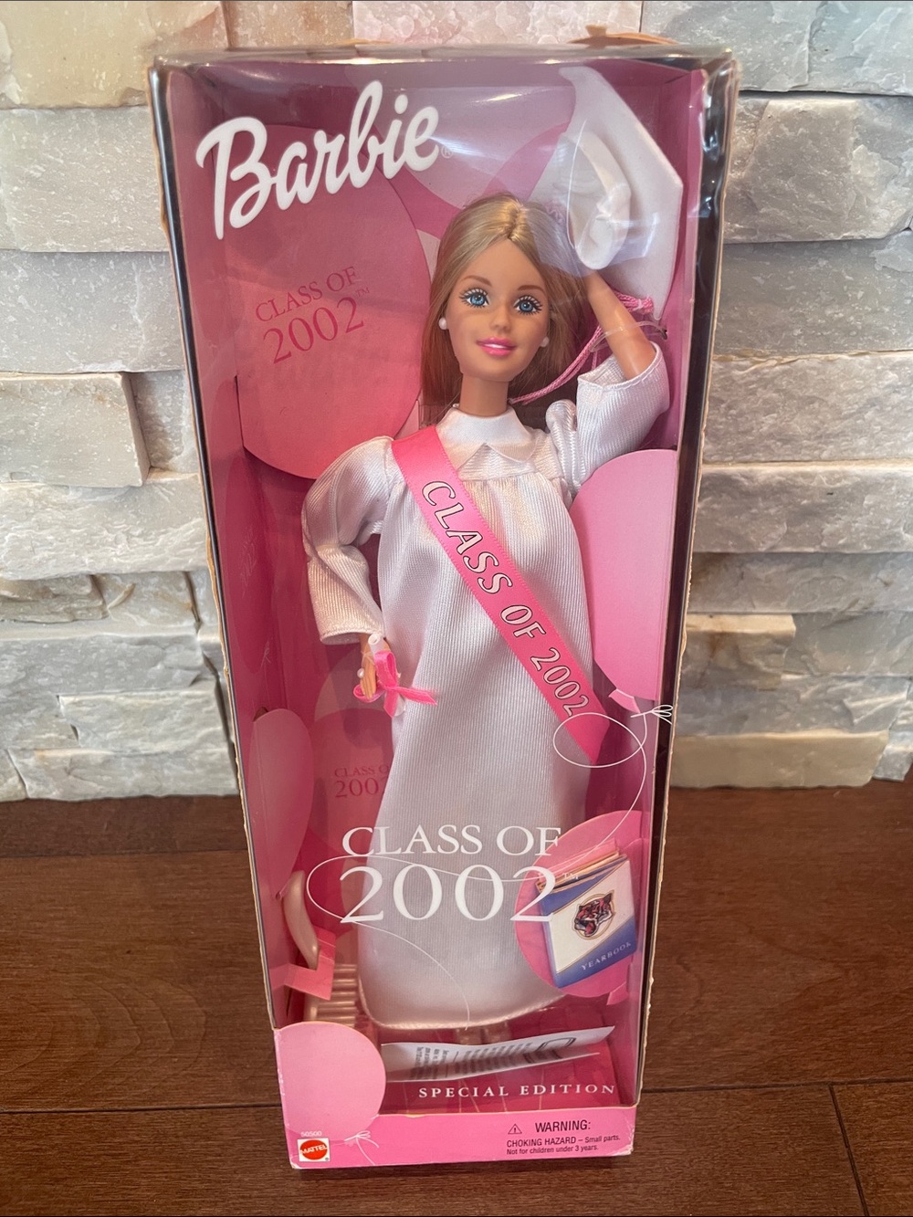 Barbie Pink and White Class of 2002 Graduation Doll